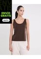 Camiseta Sin Mangas Ligera Plush  Para Mujer Café Atmos de Atmos