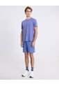 Camiseta Corte Láser Regular Fit  Para Hombre Azul Atmos de Atmos