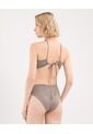 Top Con Cut Out  Para Mujer Café Atmos de Atmos