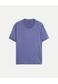 Camiseta Corte Láser Regular Fit  Para Hombre Azul Atmos de Atmos