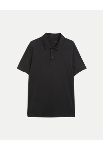 Polo Para Hombre Cuello Maquina Sin Bolsillo Color Negro Marca Atmos #32110012 Atmos