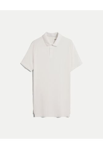 Polo Para Hombre Cuello Maquina Sin Bolsillo Color Blanco Marca Atmos #32110014 Atmos
