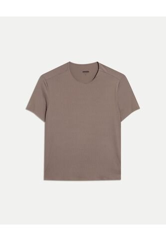 Camiseta Para Mujer Manga Corta Cuello Redondo Color Café Marca Atmos #31090327 Atmos