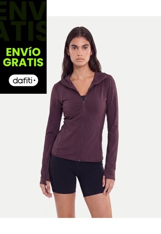 Chaqueta Hoodie Training Aeroflow  Para Mujer Morado Atmos Atmos