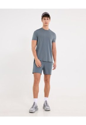 Bermuda Para Hombre Deportiva Medio Color Gris Marca Atmos #32100118