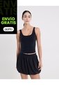 Tank Top Aerius Skin Ajuste Ligero  Para Mujer Negro Atmos de Atmos