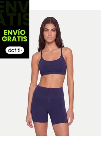 Top Tiras Soporte Bajo  Para Mujer Azul Atmos Atmos