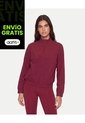 Chaqueta Deportiva Microperforada  Para Mujer Vino Atmos de Atmos