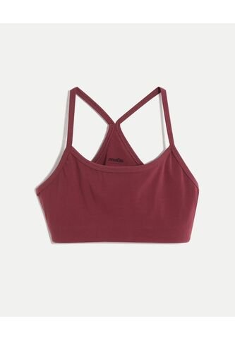 Top Para Mujer Soporte Bajo Color Vino Marca Atmos #31220184 Atmos