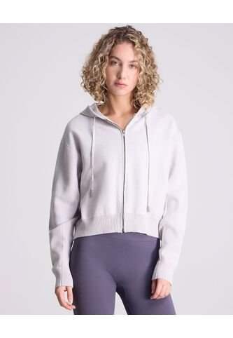 Saco Para Mujer Zipper Color Gris  Marca Atmos #31330004 Atmos
