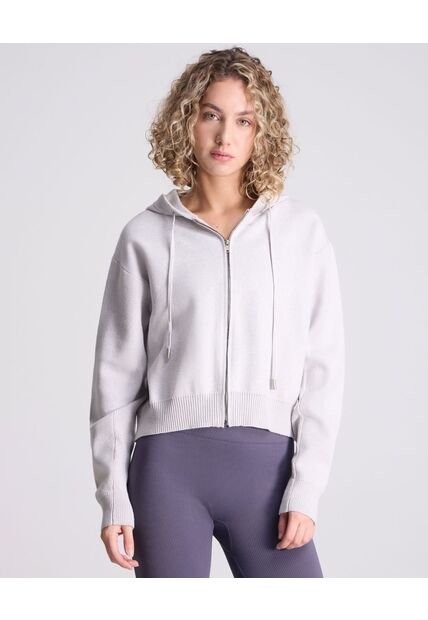 Saco Para Mujer Zipper Color Gris  Marca Atmos #31330004
