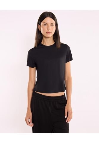 Camiseta Para Mujer Manga Corta Cuello Redondo Color Negro Marca Atmos #31090309 Atmos