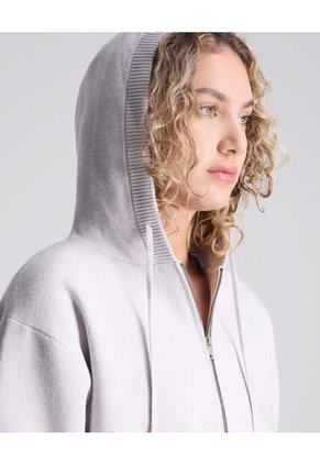Saco Para Mujer Zipper Color Gris  Marca Atmos #31330004