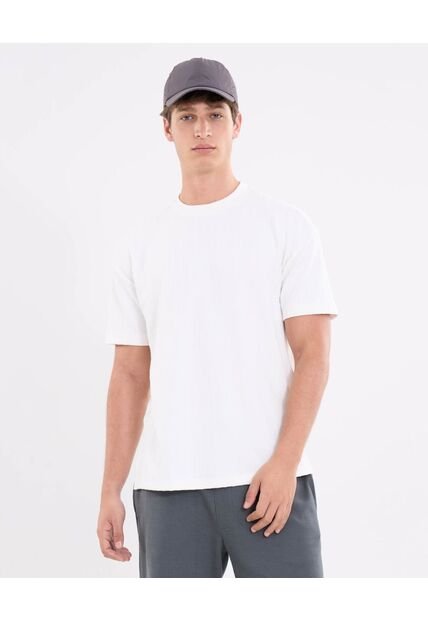 Camiseta Para Hombre Manga Corta Cuello Redondo Color Blanco Marca Atmos #32090252