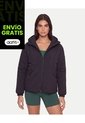 Chaqueta Acolchada Con Cortes Laterales  Para Mujer Negro Atmos de Atmos