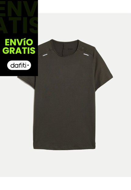 Camiseta Deportiva Texturizada  Para Hombre Verde Atmos