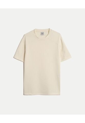 Camiseta Para Hombre Manga Corta Cuello Redondo Color Beige Marca Atmos #32090249 Atmos