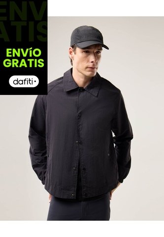 Chaqueta Sobrecamisa Técnica  Para Hombre Negro Atmos Atmos