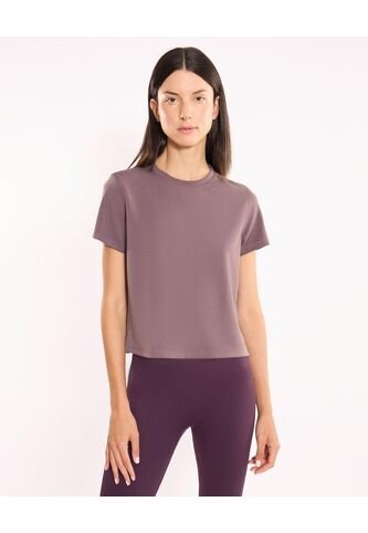 Camiseta Para Mujer Manga Corta Cuello Redondo Color Morado Marca Atmos #31090291 Atmos