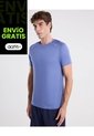 Camiseta Deportiva Texturizada  Para Hombre Azul Atmos de Atmos