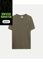 Camiseta Manga Corta Regular Fit Plush  Para Hombre Verde Atmos de Atmos