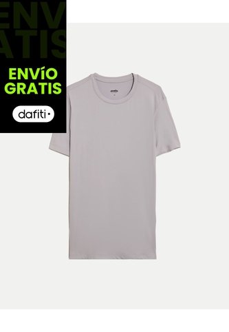 Camiseta Training Comfort Manga Corta  Para Hombre Gris Atmos Atmos