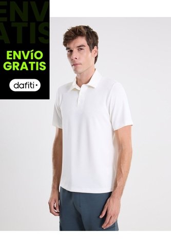 Polo Manga Corta Plush  Para Hombre Blanco Atmos Atmos