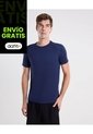 Camiseta Manga Corta Regular Fit Flatseamer  Para Hombre Azul Atmos de Atmos