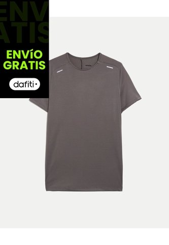 Camiseta Deportiva Texturizada  Para Hombre Gris Atmos Atmos