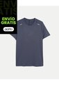 Camiseta Deportiva Texturizada  Para Hombre Azul Atmos de Atmos