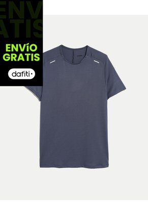 Camiseta Deportiva Texturizada Para Hombre Azul Atmos