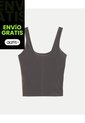 Camiseta Tank Aerius Skin Ligera Para Mujer  Deportiva  Color Gris Marca Atmos de Atmos
