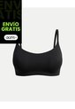 Top Triangular Cruzado Microfibra X1 Para Mujer Negro Atmos de Atmos