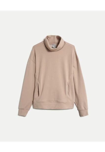 Buzo Para Mujer Cuello Alto O Cuello Tortuga Color Beige Marca Atmos #31060080