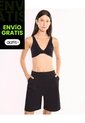 Top Fruncido En El Frente  Para Mujer Negro Atmos de Atmos