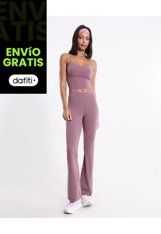 Camiseta Tank Con Top Interno Aerius Skin Para Mujer  Deportiva  Color Lila Marca Atmos Atmos