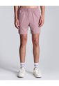 Bermuda Para Hombre Deportiva Largo Color Rosado Marca Atmos #32100075 de Atmos