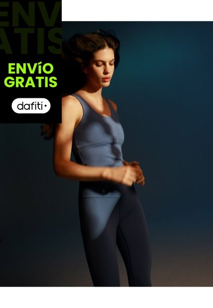 Camiseta Tank Top Aerius Skin Para Mujer  Deportiva  Color Azul Marca Atmos