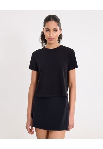 Camiseta Para Mujer Manga Corta Cuello Redondo Color Negro Marca Atmos #31090292 Atmos