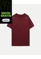 Camiseta Deportiva Texturizada  Para Hombre Vino Atmos de Atmos
