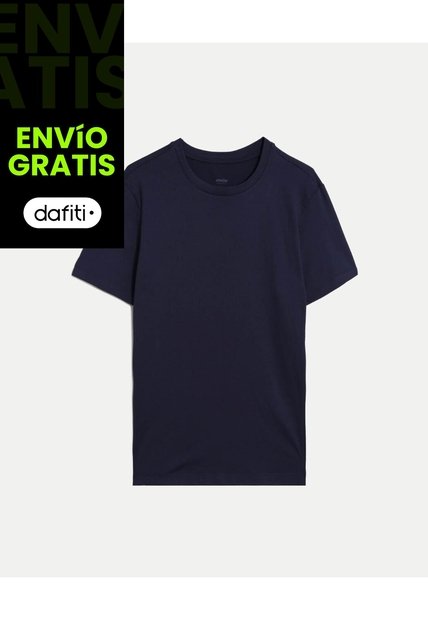 Camiseta Training Comfort Ligera  Para Hombre Azul Atmos