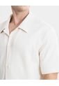 Camisa Oversize Texturizada  Para Hombre Beige Atmos de Atmos