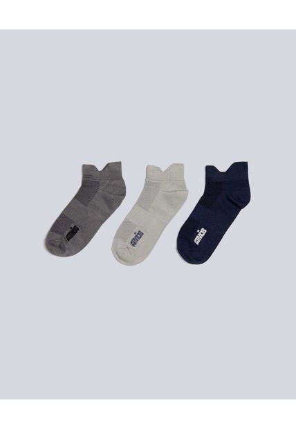 Medias Para Hombre Invisible Color Gris Oscuro Marca Atmos #32980016