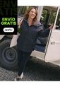 Chaqueta Acolchada Hoodie Funcional Para Mujer  Deportiva  Color Negro Marca Atmos de Atmos