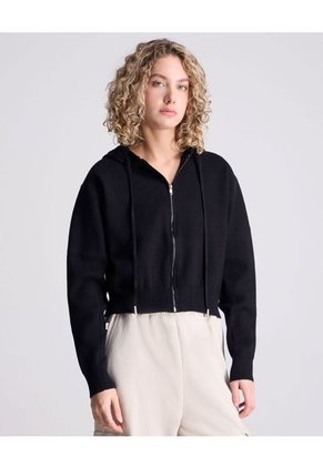 Saco Para Mujer Zipper Color Negro Marca Atmos #31330003