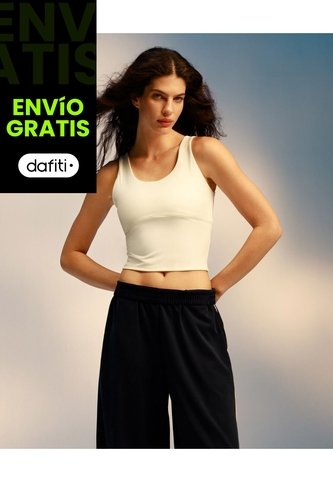Camiseta Tank Top Aerius Skin Para Mujer  Deportiva  Color Blanco Marca Atmos Atmos