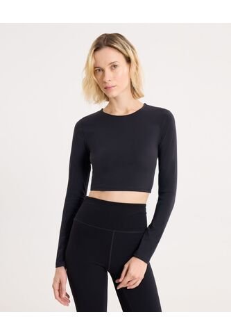 Camiseta Para Mujer Manga Larga Cuello Redondo Color Negro Marca Atmos #31090296 Atmos