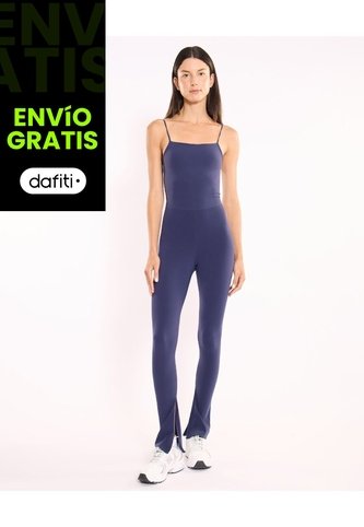Enterizo Deportivo Con Aberturas  Para Mujer Azul Atmos Atmos