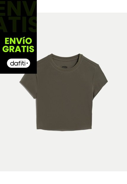 Camiseta Training Aerius Bonding Para Mujer  Deportiva  Color Verde Marca Atmos