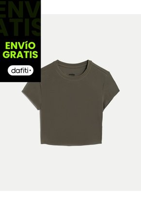 Camiseta Training Aerius Bonding Para Mujer Deportiva Color Verde Marca Atmos